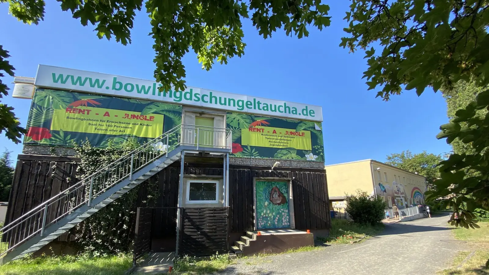 So sah der Bowlingdschungel einst aus. Im Hintergrund die alte Kita Flohkiste. (Archivbild: Daniel Große)