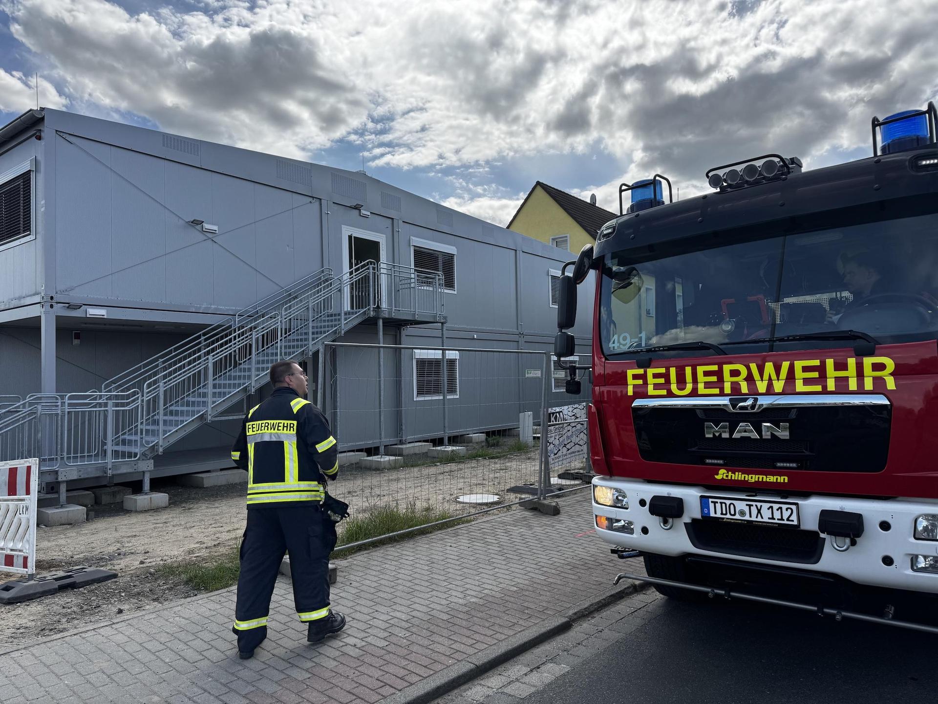 Feuerwehreinsatz an der Grundschule 3 (Foto: Daniel Große)