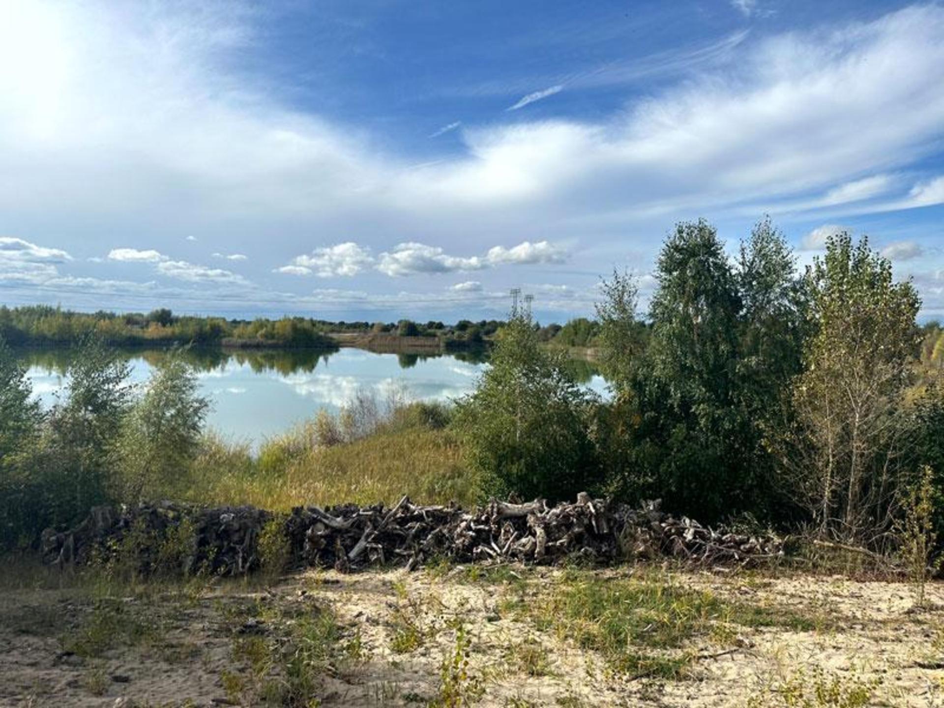 Die Kiesgrube Zschepplin ist ein Naturparadies, sagt die Firma Rösl. (Foto: Rösl GmbH)