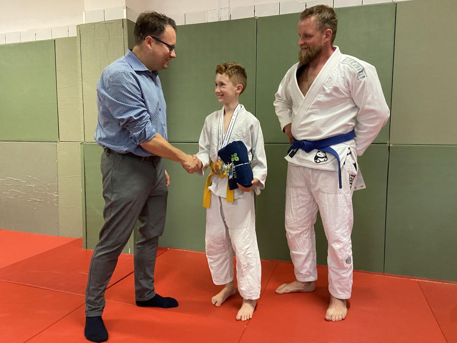 Bennet vom AC Taucha ist Deutscher Schülermeister im Ju-Jutsu (Foto: taucha-kompakt.de)
