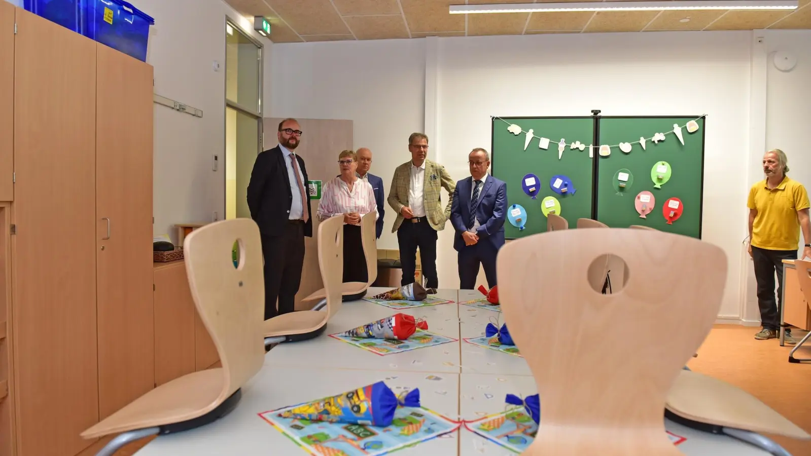 Eröffnungsrundgang im neuen Förderschulcampus Delitzsch (Foto: Landratsamt Nordsachsen / Alexander Bley)