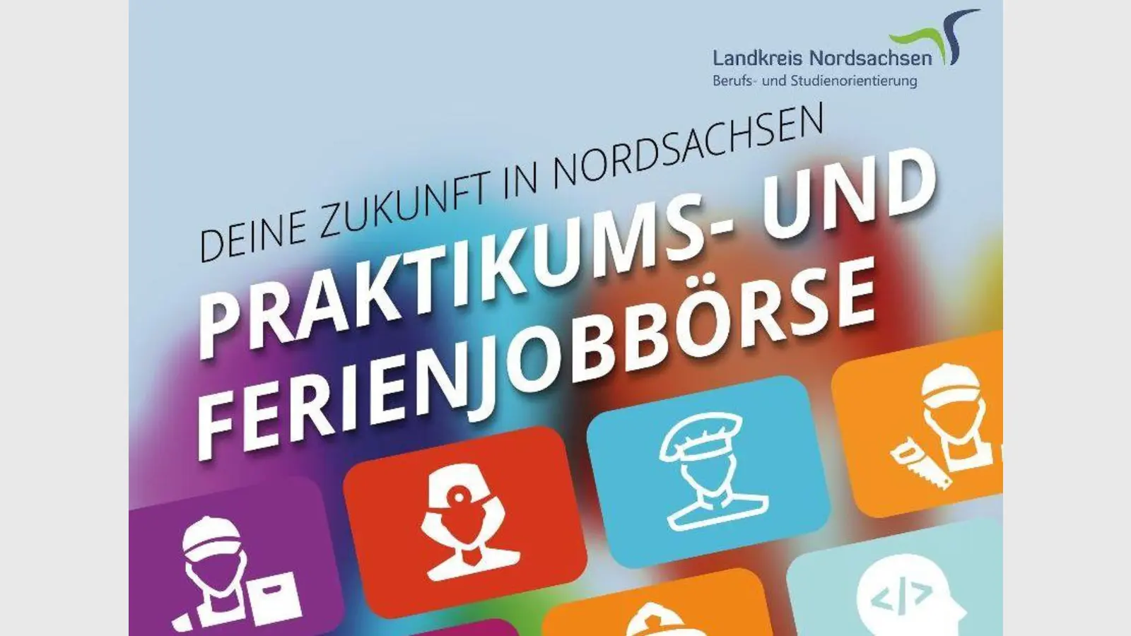 Praktikums- und Ferienjobbörse des Landkreises (Grafik:  LRA Nordsachsen)