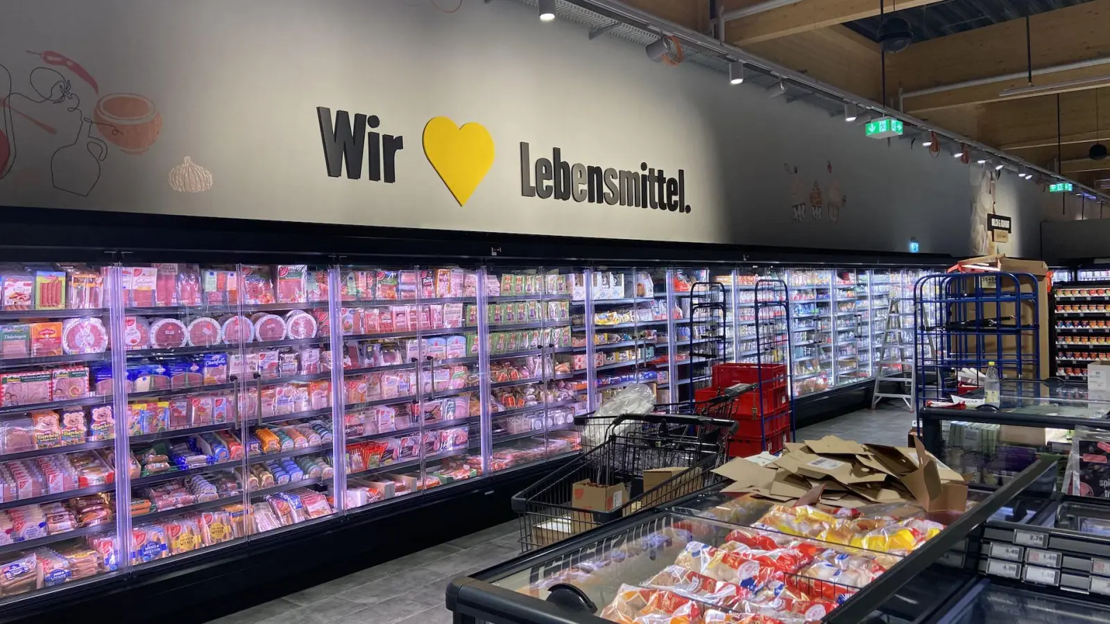 Blick in den neuen EDEKA-Markt. (Foto: taucha-kompakt.de)