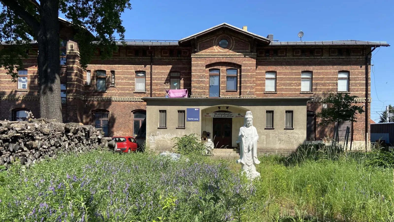Der Tempel soll am Tauchaer Bahnhof entstehen. (Foto: Daniel Große)