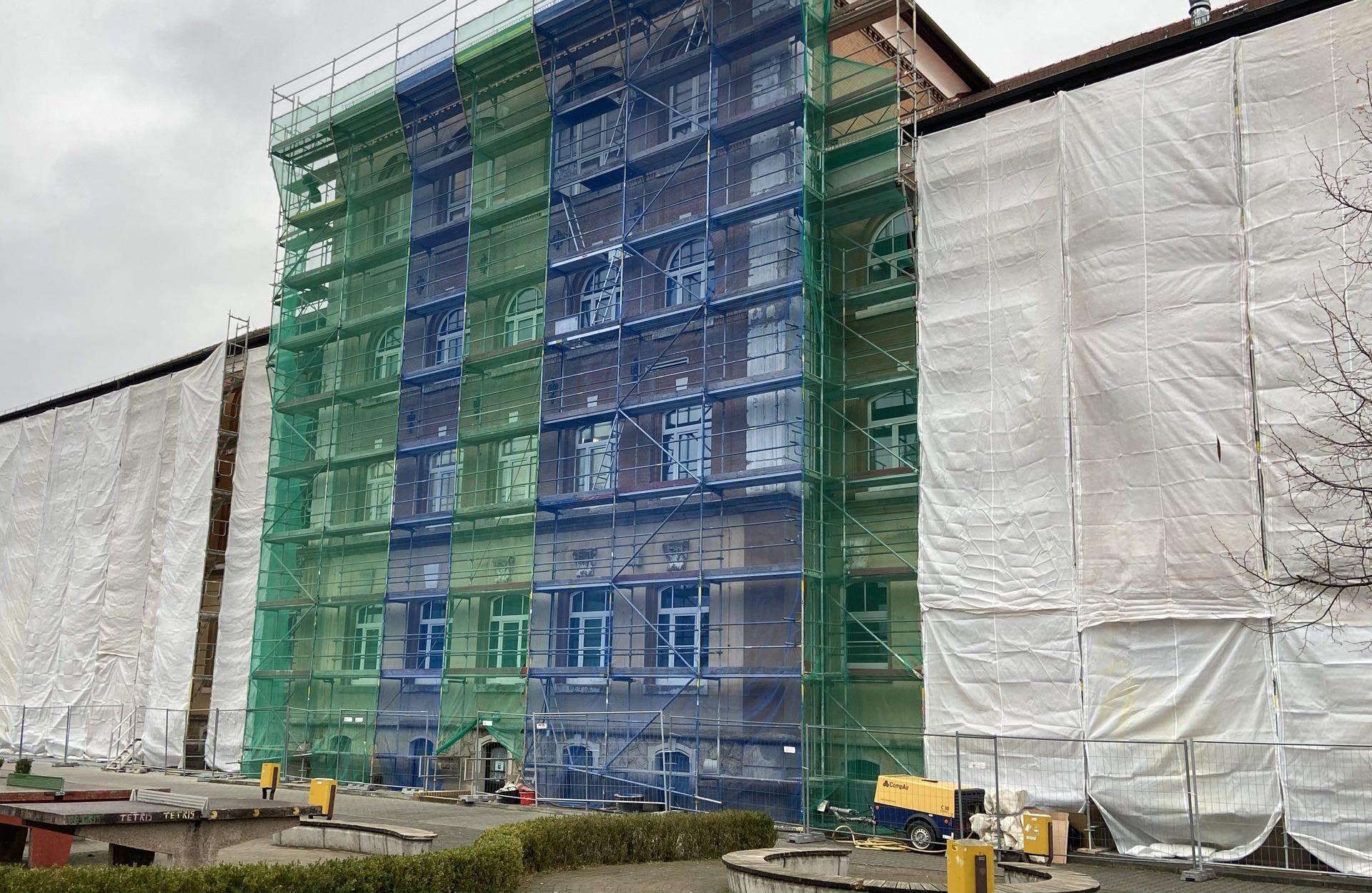 Notsanierung am Geschwister-Scholl-Gymnasium (Foto: taucha-kompakt.de)
