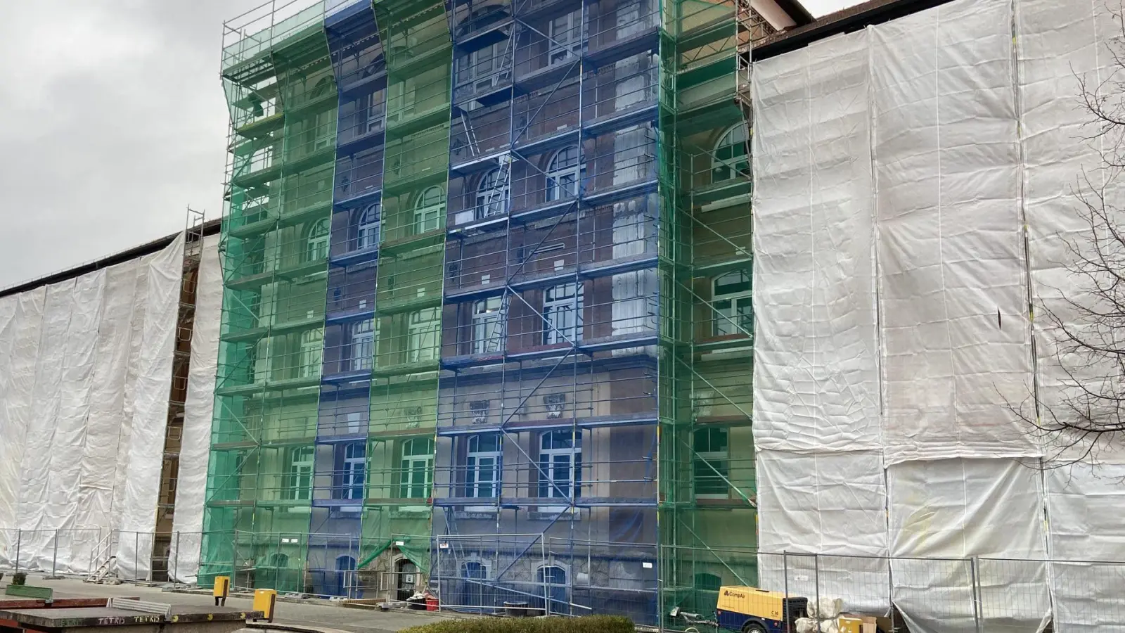 Notsanierung am Geschwister-Scholl-Gymnasium (Foto: taucha-kompakt.de)