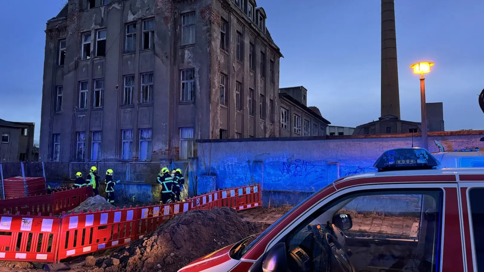 Viel zu löschen gab es glücklicherweise nicht. (Foto: Daniel Große)