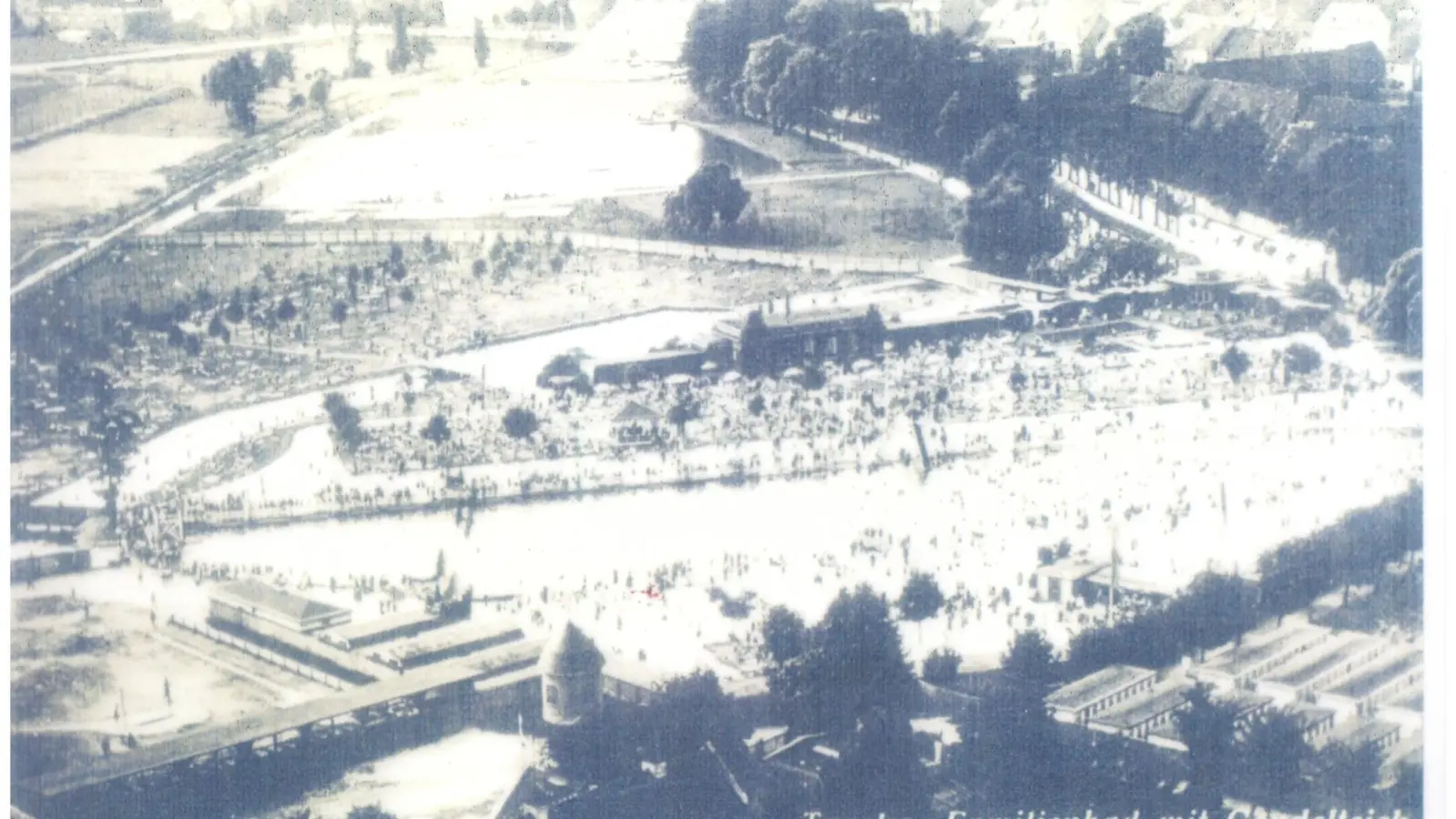 Das Tauchaer Familienbad um 1922. (Foto: Daniel Große)