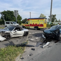Auf der Sommerfelder Straße kam es am Freitagmorgen zu einem Unfall. (Foto: Daniel Große)
