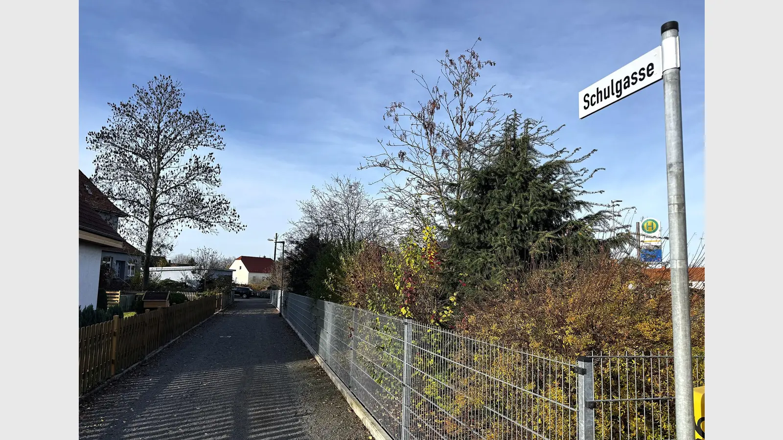 Die Schulgasse in Merkwitz soll ausgebaut werden. (Foto: Daniel Große)