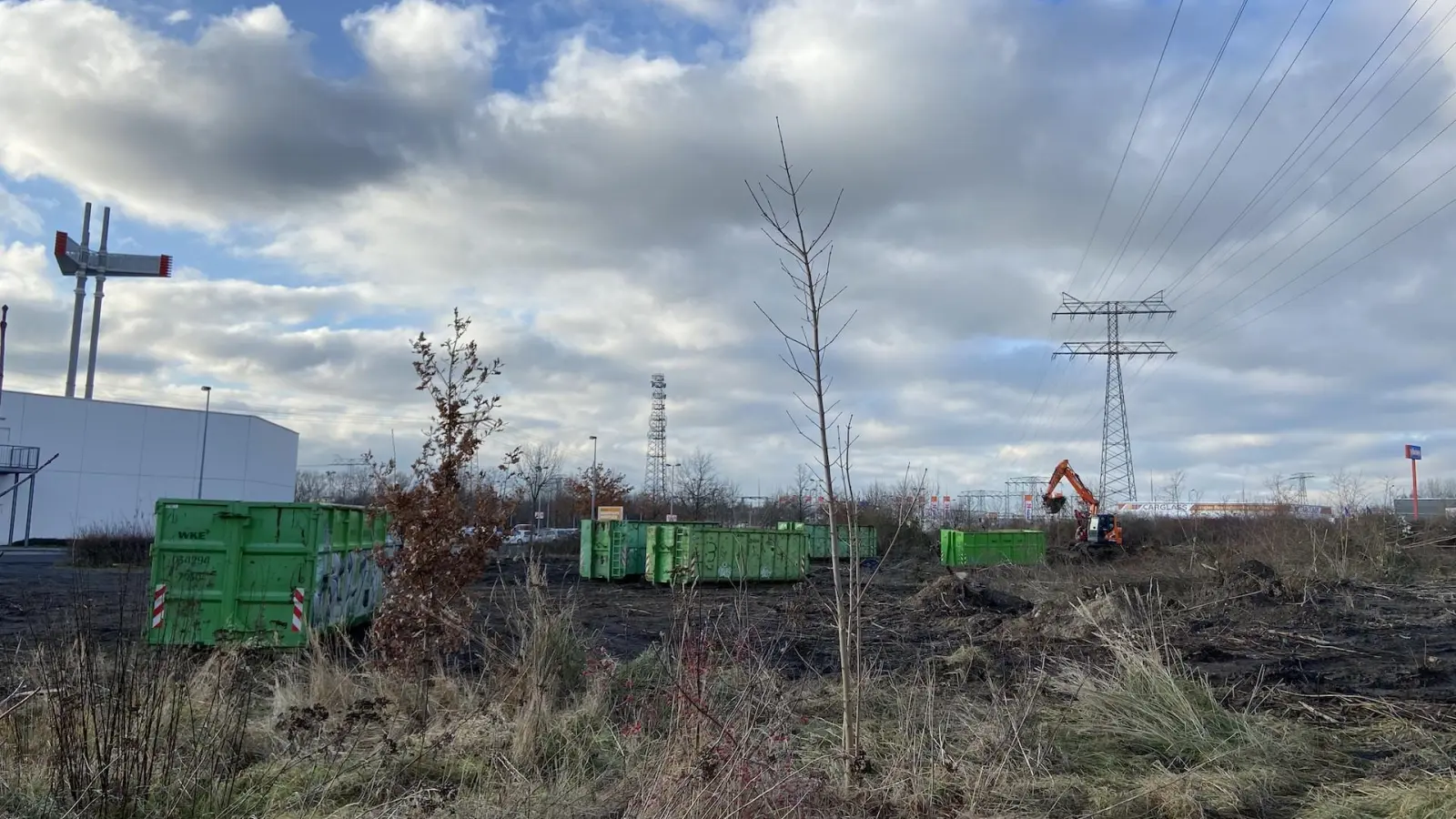 Für den neuen Fachmarkt wird bereits seit einigen Wochen gerodet. (Foto: taucha-kompakt.de)