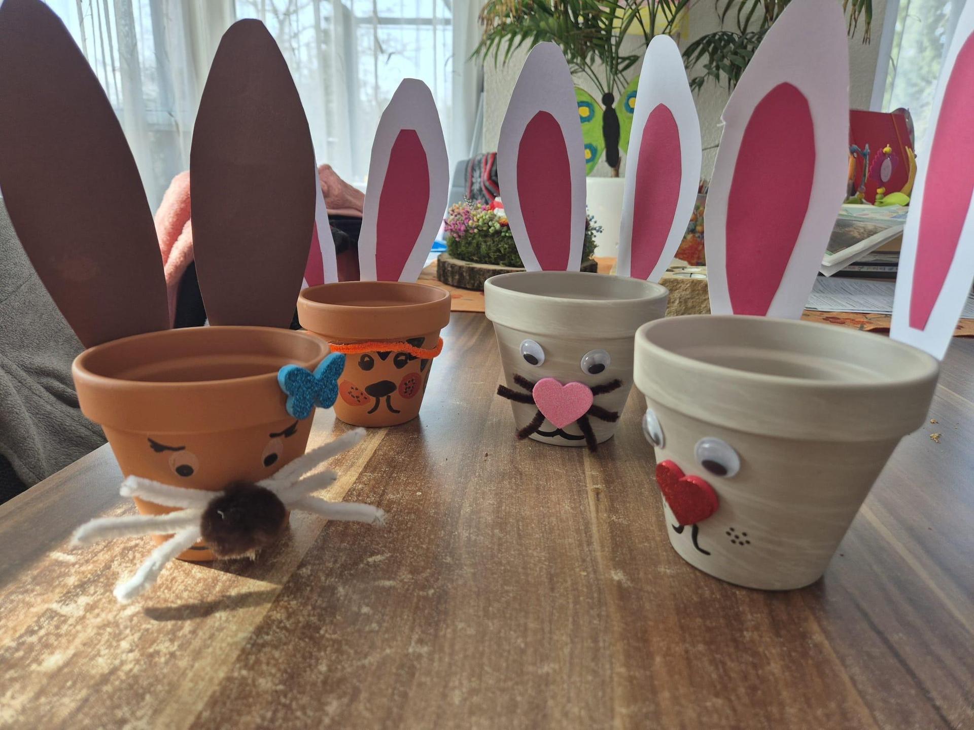 Solche Hasenblumentöpfe können gebastelt werden. (Foto: Heimatverein Taucha)