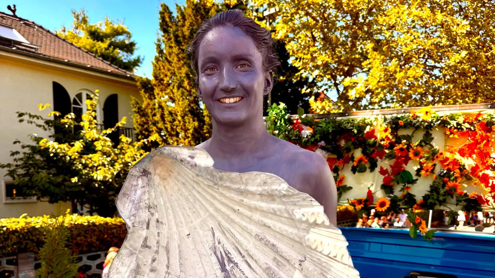 Die „Parthe” kam diesmal aus Magdeburg: Anja, 36 Jahre alt, ist die Schwester von Maren Zieger aus dem Heimatverein. (Foto: Daniel Große)