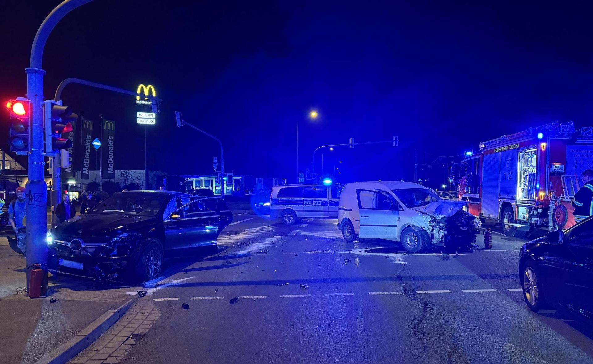 Bei dem Unfall gab es zwei Verletzte. (Foto: Daniel Große)