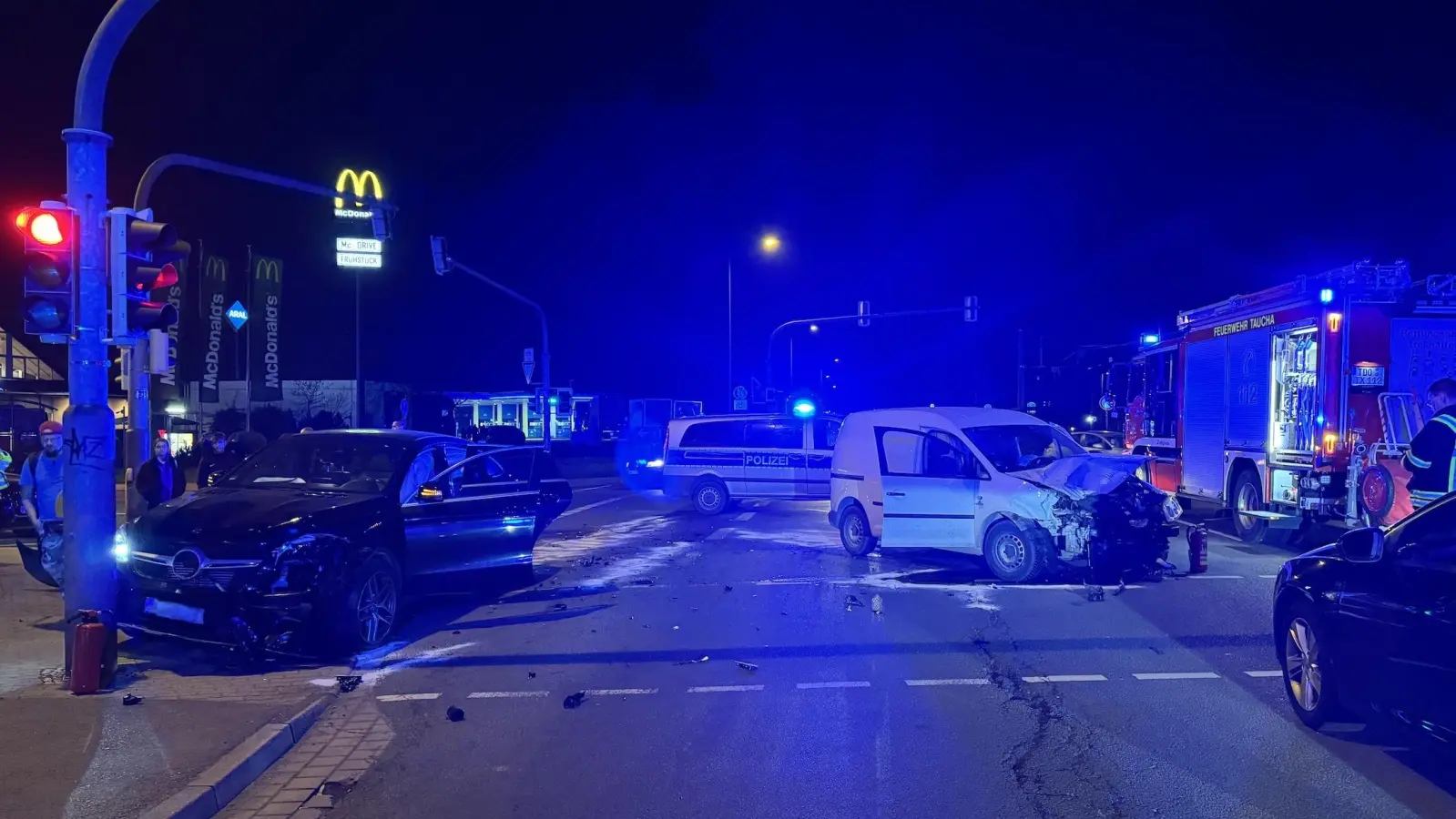 Bei dem Unfall gab es zwei Verletzte. (Foto: Daniel Große)