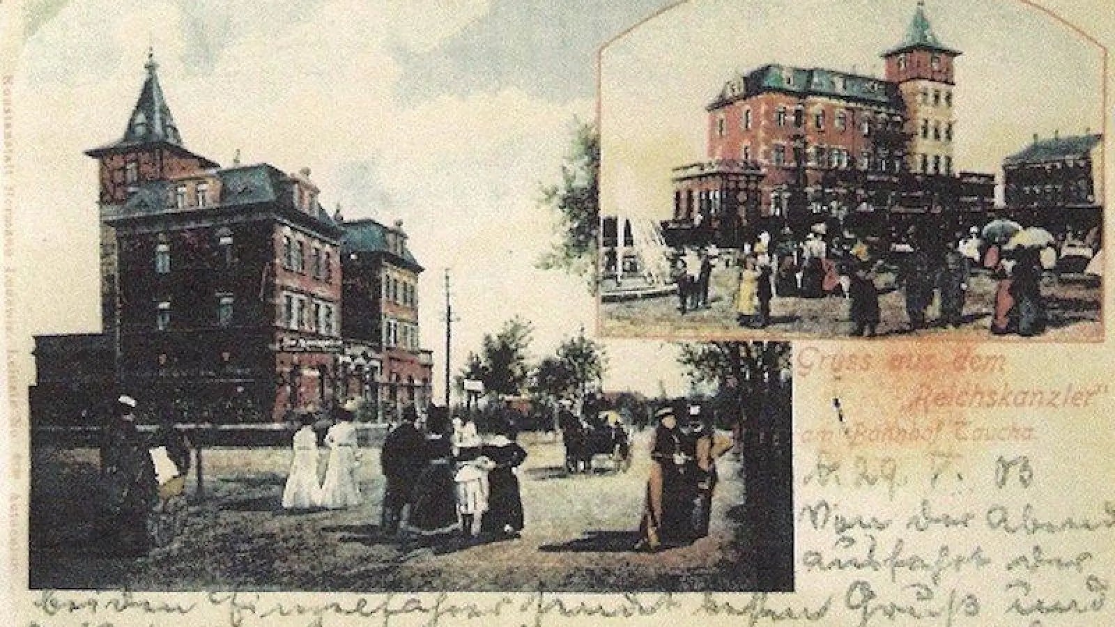 Exklusiv: Rettender Kuss für den „Kanzler“ (Foto: taucha-kompakt.de)