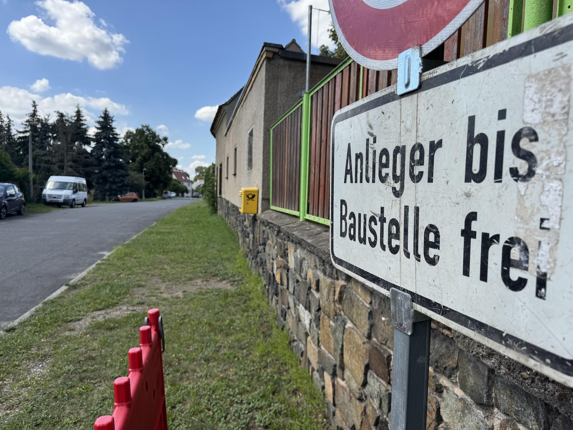 In Pönitz wird ab 19. August gebaut.  (Foto: Daniel Große)