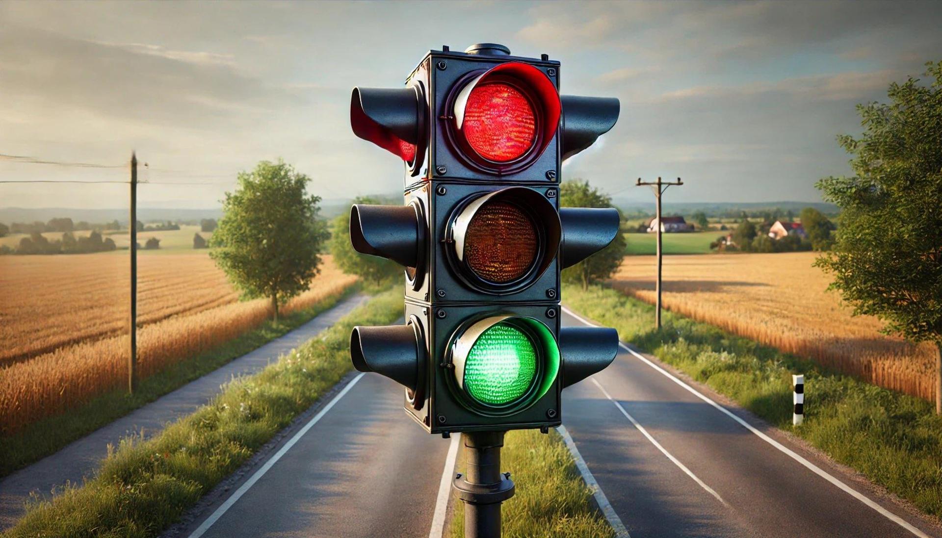 Die Ampel ist kaputt - auch in Nordsachsen machen sich die Parteien nun Gedanken über Neuwahlen und einen Neustart.  (Foto: Dall-E (KI-generiert))