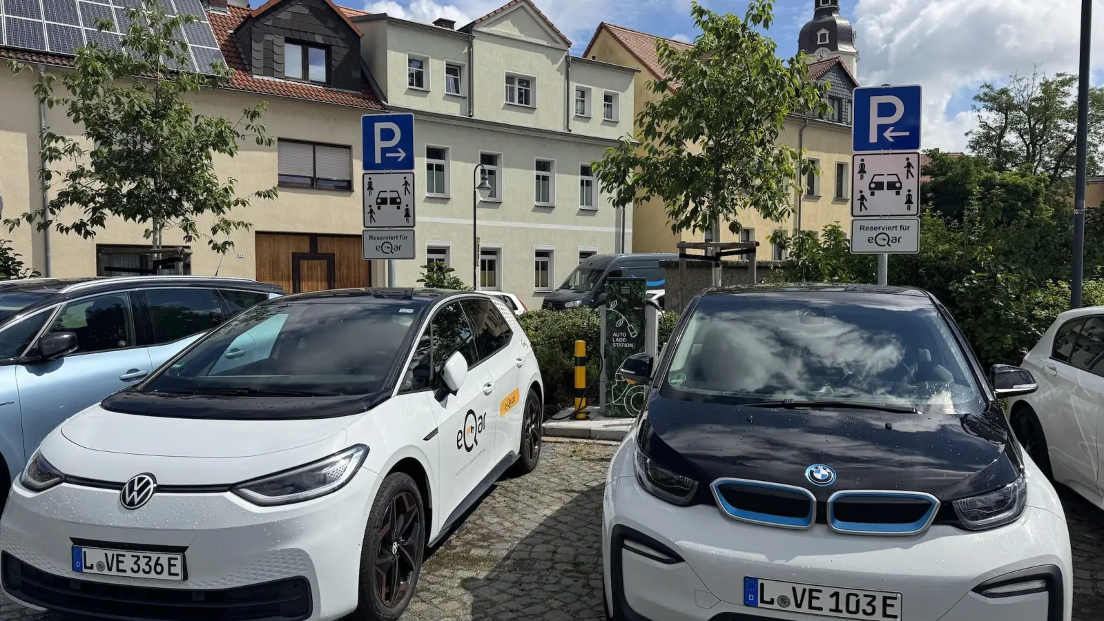 Ein VW ID3 und ein BMW i3 stehen zur Verfügung. (Foto: Daniel Große)