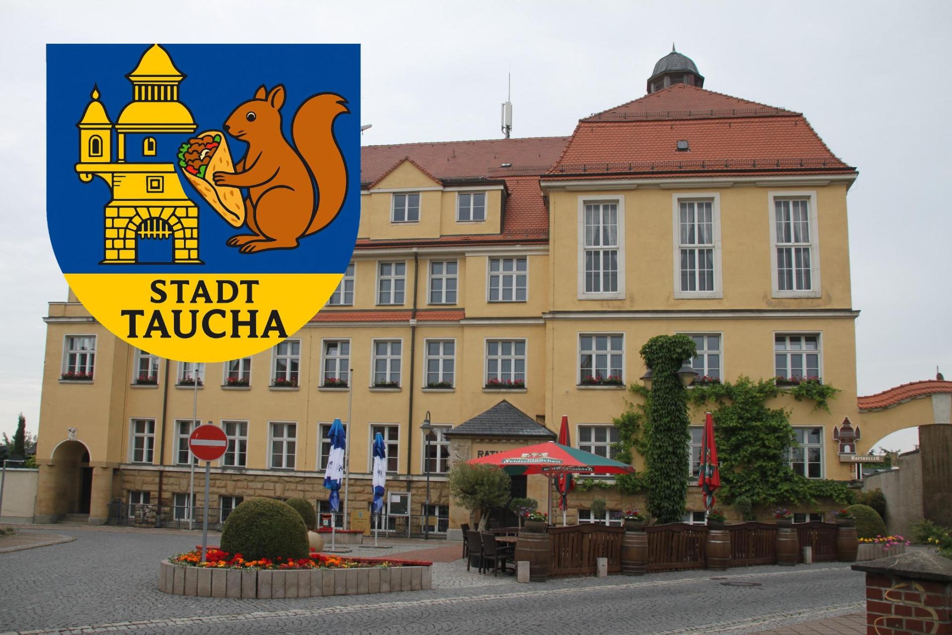 Die Stadtverwaltung Taucha gibt sich ein neues Wappen. Es ersetzt das bisherige ab sofort. (Foto: Stadtverwaltung Taucha)