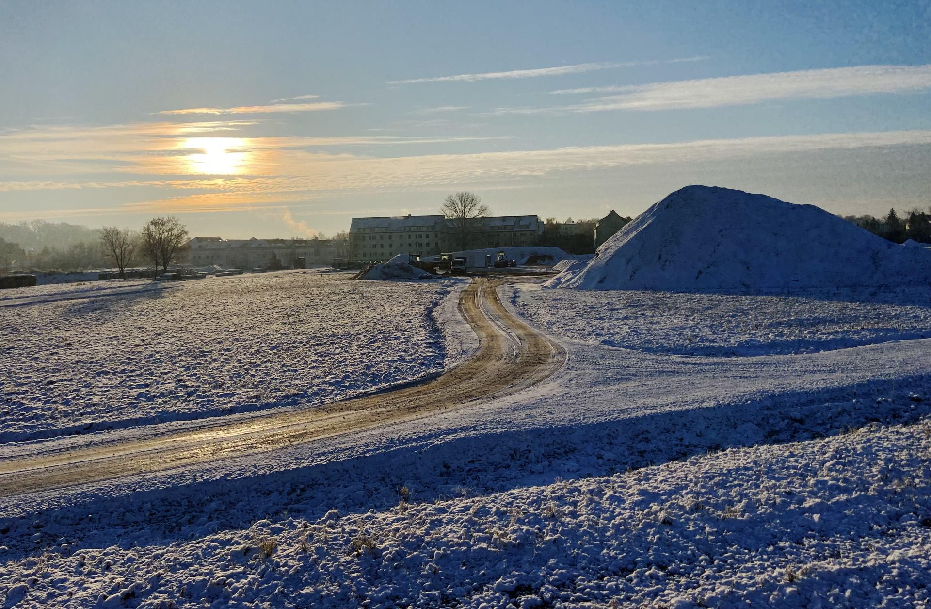Noch ist von der Gartenstadt und den neuen Straßen nicht viel zu sehen. (Foto: taucha-kompakt.de)