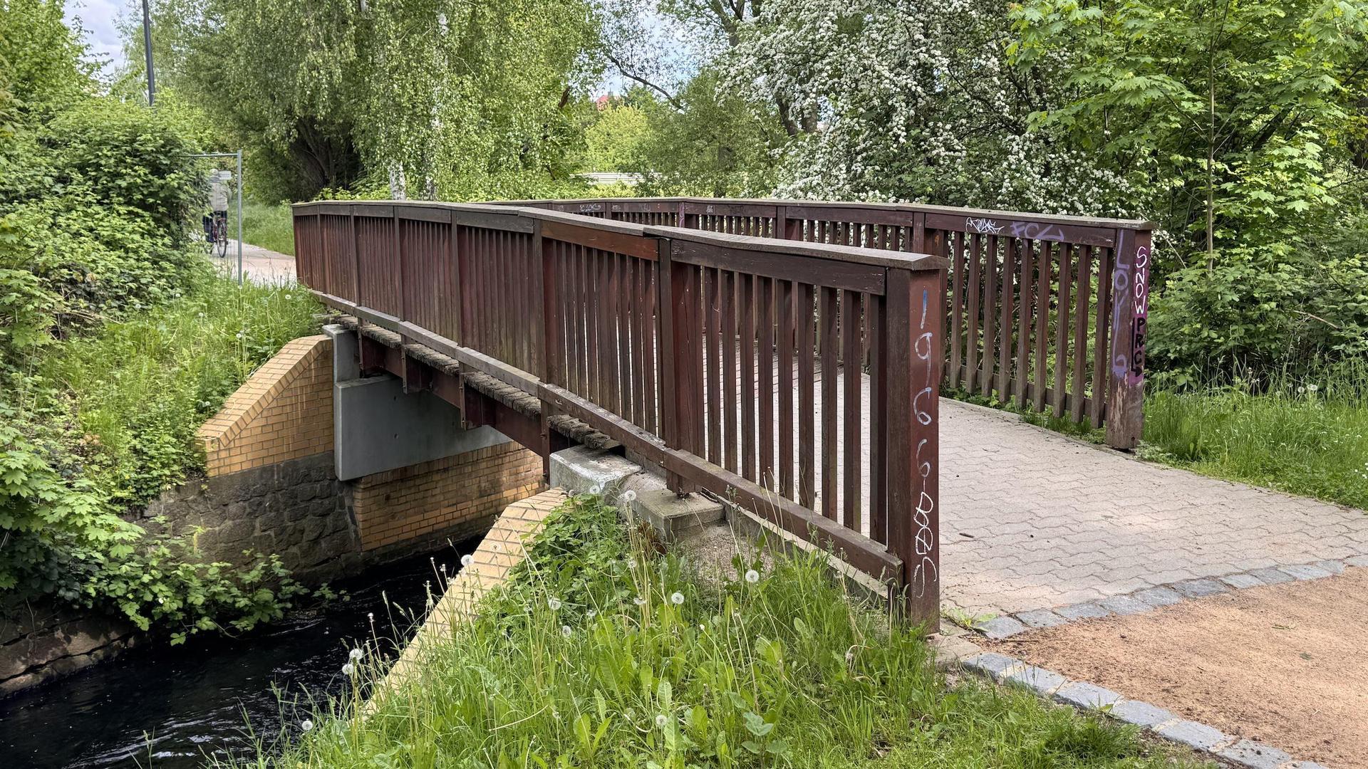 Die Brücke an der Glockentiefe wird ab 26. Mai gesperrt. (Foto: Stadtverwaltung Taucha)