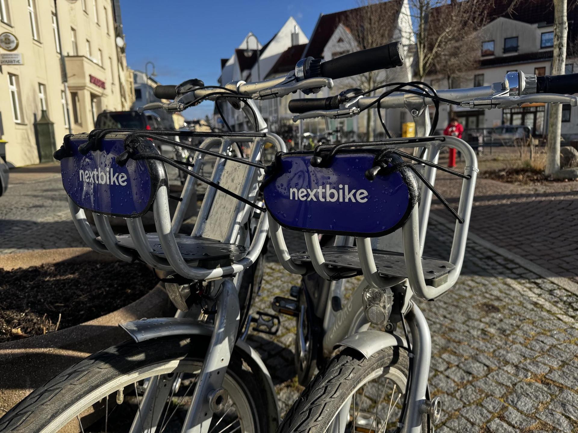 Das Fahrradverleihsystem von nextbike steht in Taucha wohl auf der Kippe. Eine Fortführung ist sehr kostenintensiv. (Foto: Daniel Große)