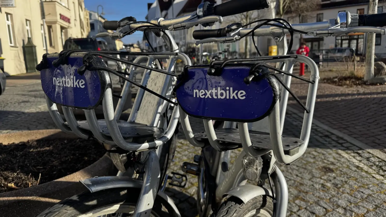 Das Fahrradverleihsystem von nextbike steht in Taucha wohl auf der Kippe. Eine Fortführung ist sehr kostenintensiv. (Foto: Daniel Große)