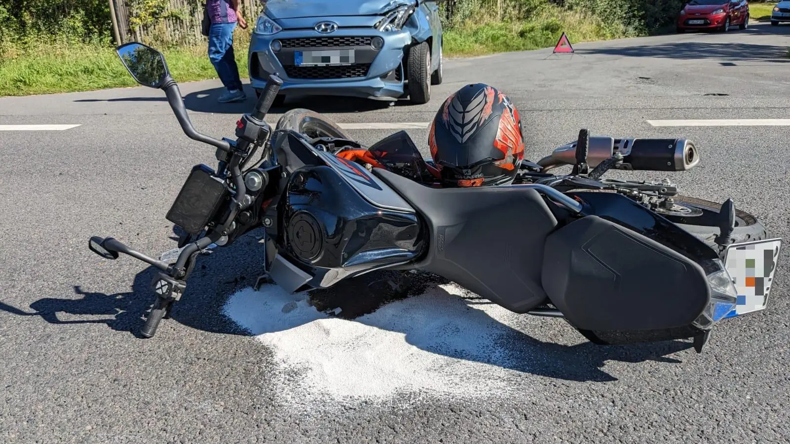 Motorradfahrer bei Unfall verletzt (Update) (Foto: taucha-kompakt.de)