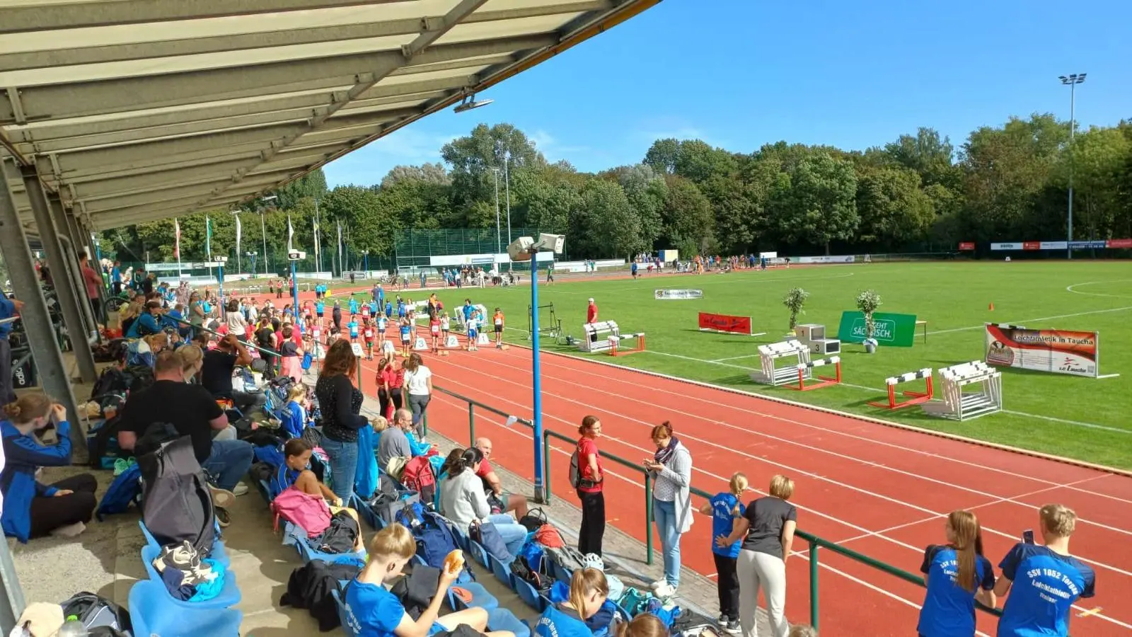 Zahlreiche Kinder und Jugendliche waren am 13. September auf dem Sportplatz an der Kriekauer Straße (Foto: LC Taucha e.V.)