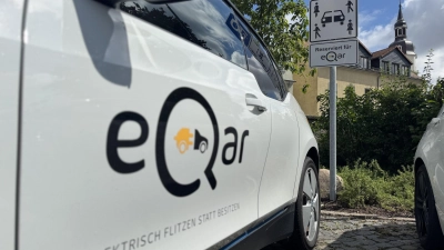 E-Qar heißt das Carsharing-Angebot der enviaM, das ab sofort auch in Taucha verfügbar ist. (Foto: Daniel Große)
