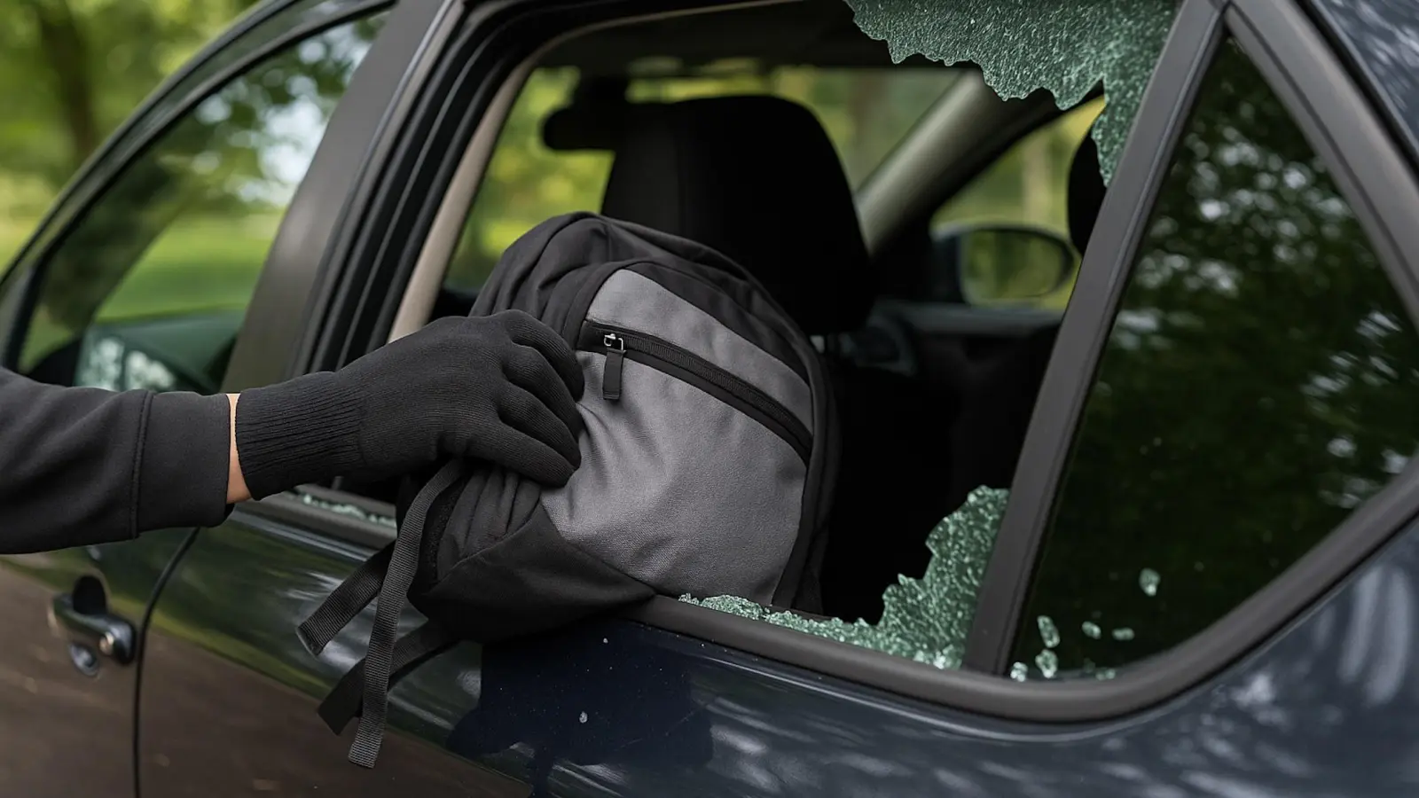 Ein Auto ist kein Tresor. Scheinbare Wertsachen sollten also immer mitgenommen werden.  (Foto: KI-generiert)