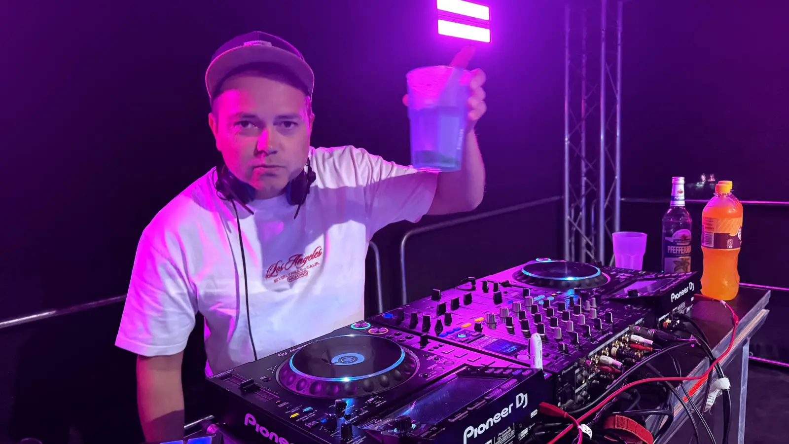 DJ Halbsteiv alias Marcus Günther legte ein grandioses Set auf. (Foto: Daniel Große)